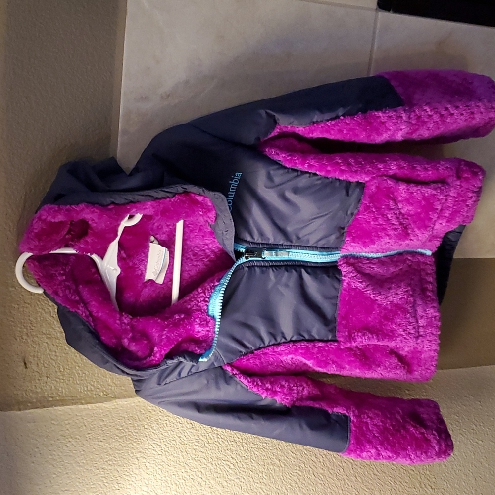 Columbia fuzzy jacket hoodie